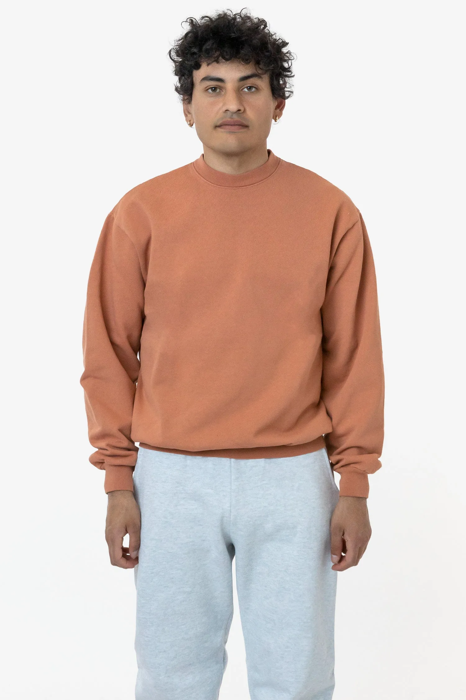 HF07 Heavy Fleece Crewneck Sweater Garment Dye 2