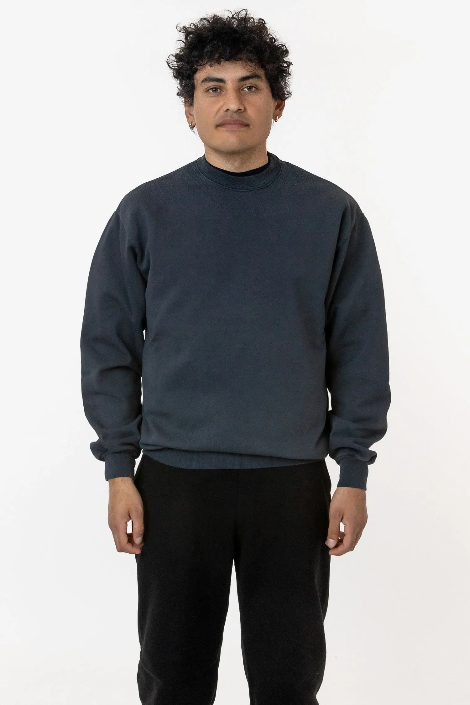 HF07 Heavy Fleece Crewneck Sweater Garment Dye 2