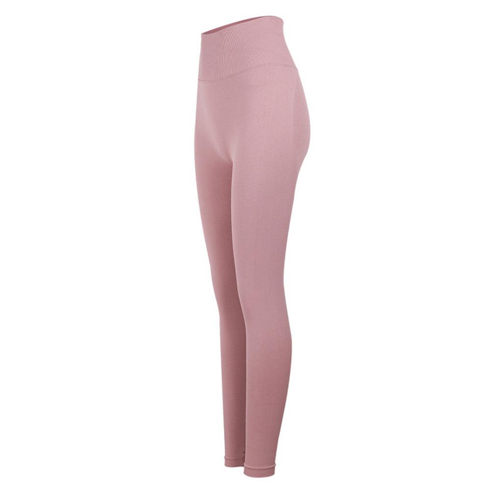 High Waist Peach Yoga Leggings Fit for Fitness and Hip Lift