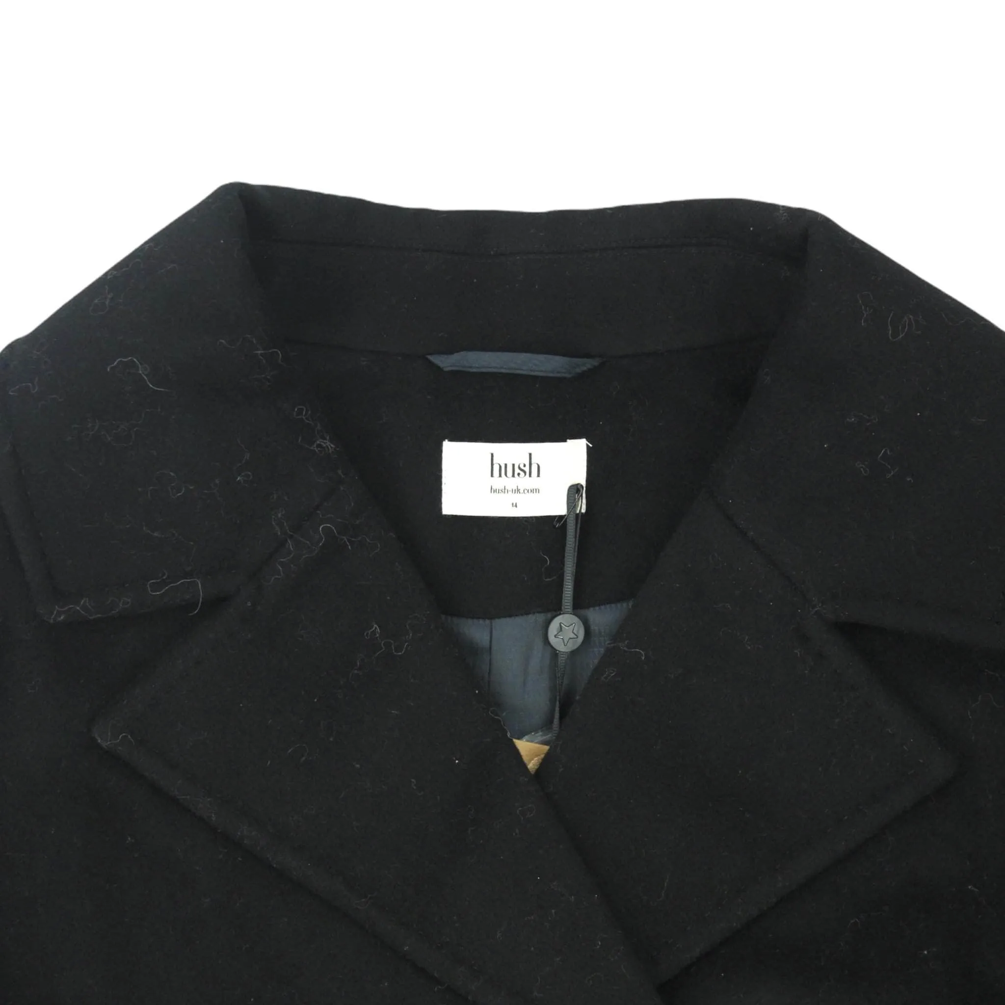 Hush Black Colourblock Winter Coat