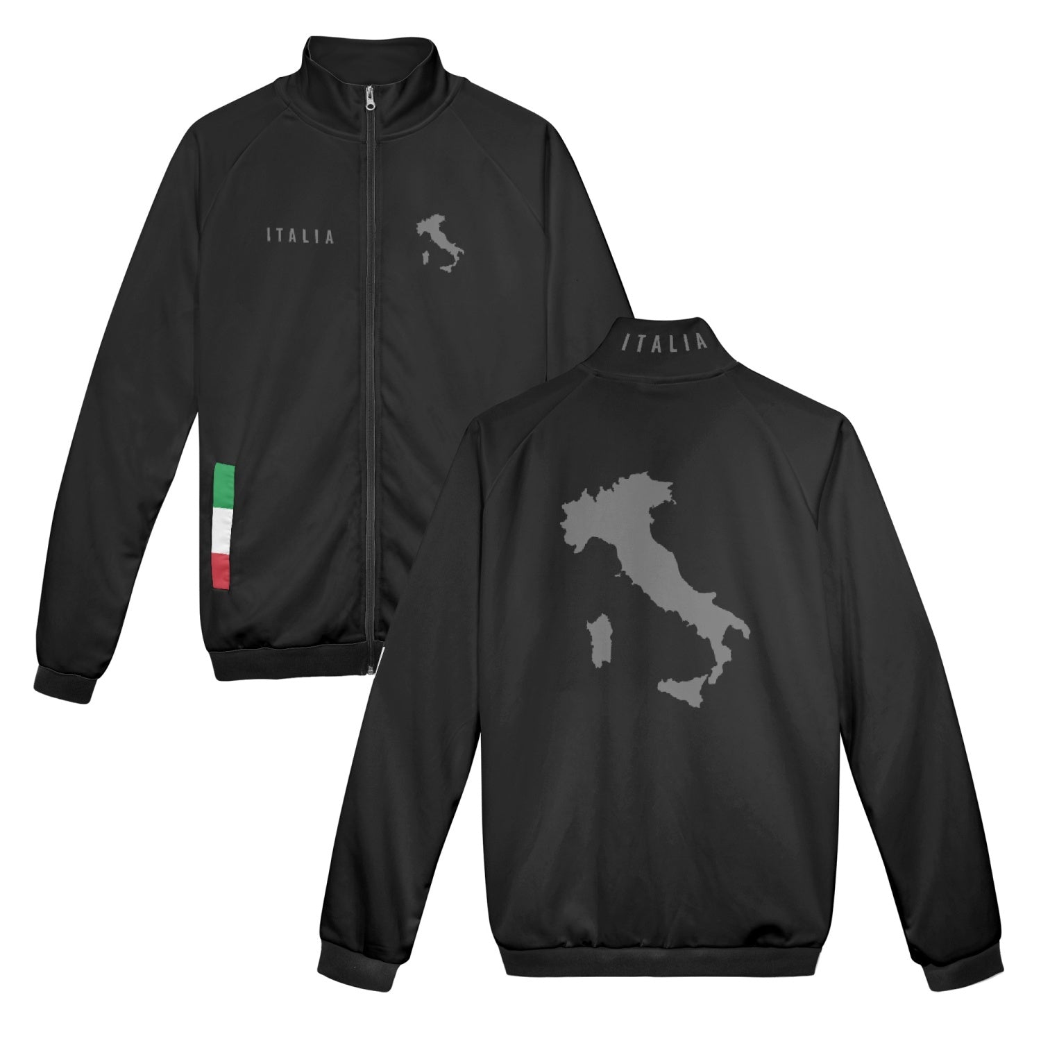 Italian black zip jacket