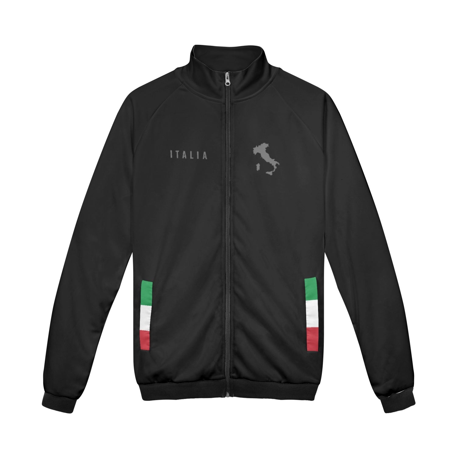 Italian black zip jacket