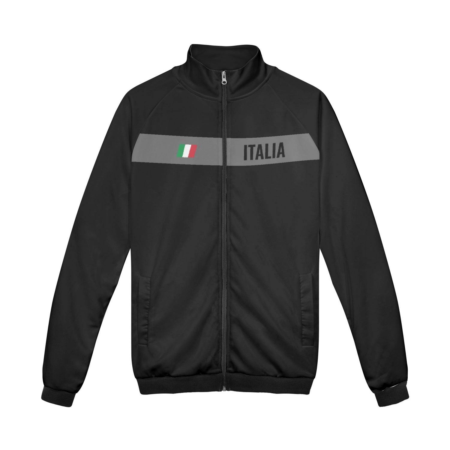 Italian zip black jacket