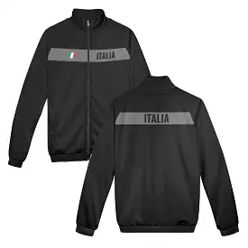 Italian zip black jacket