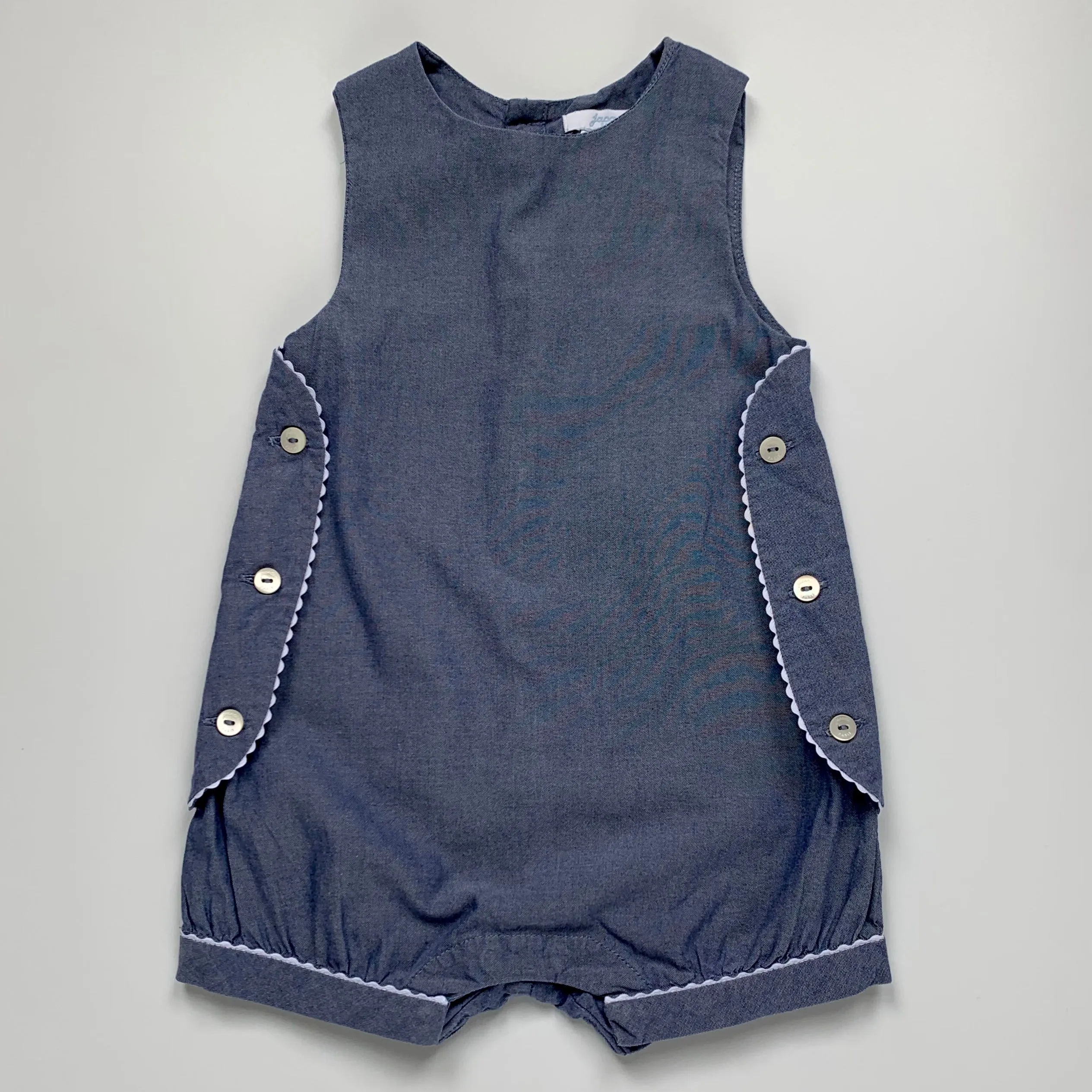 Blue Chambray Romper for 12-Month-Olds by Jacadi