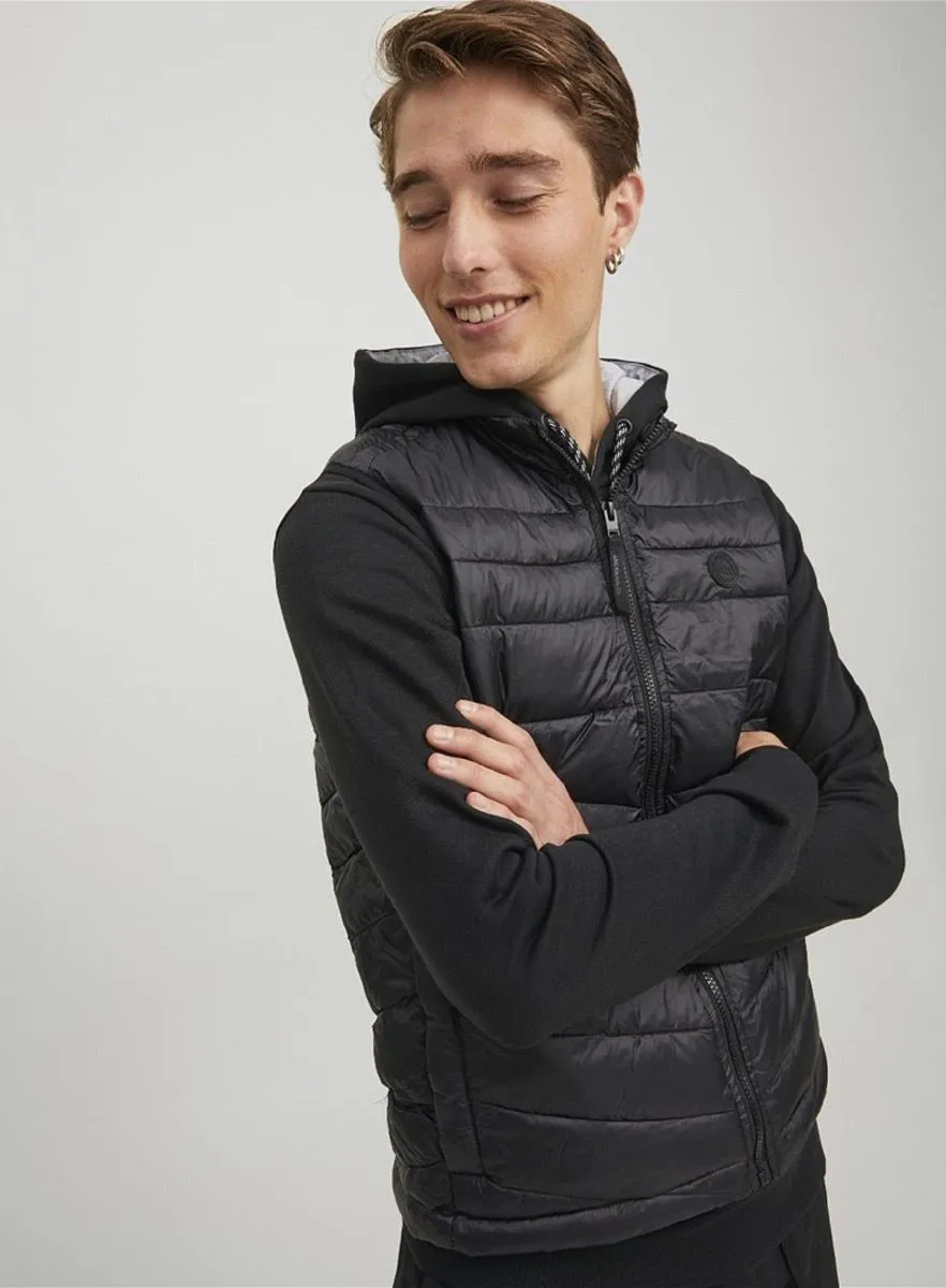 Jack & Jones Hero Black Puffer Bodywarmer Gilet