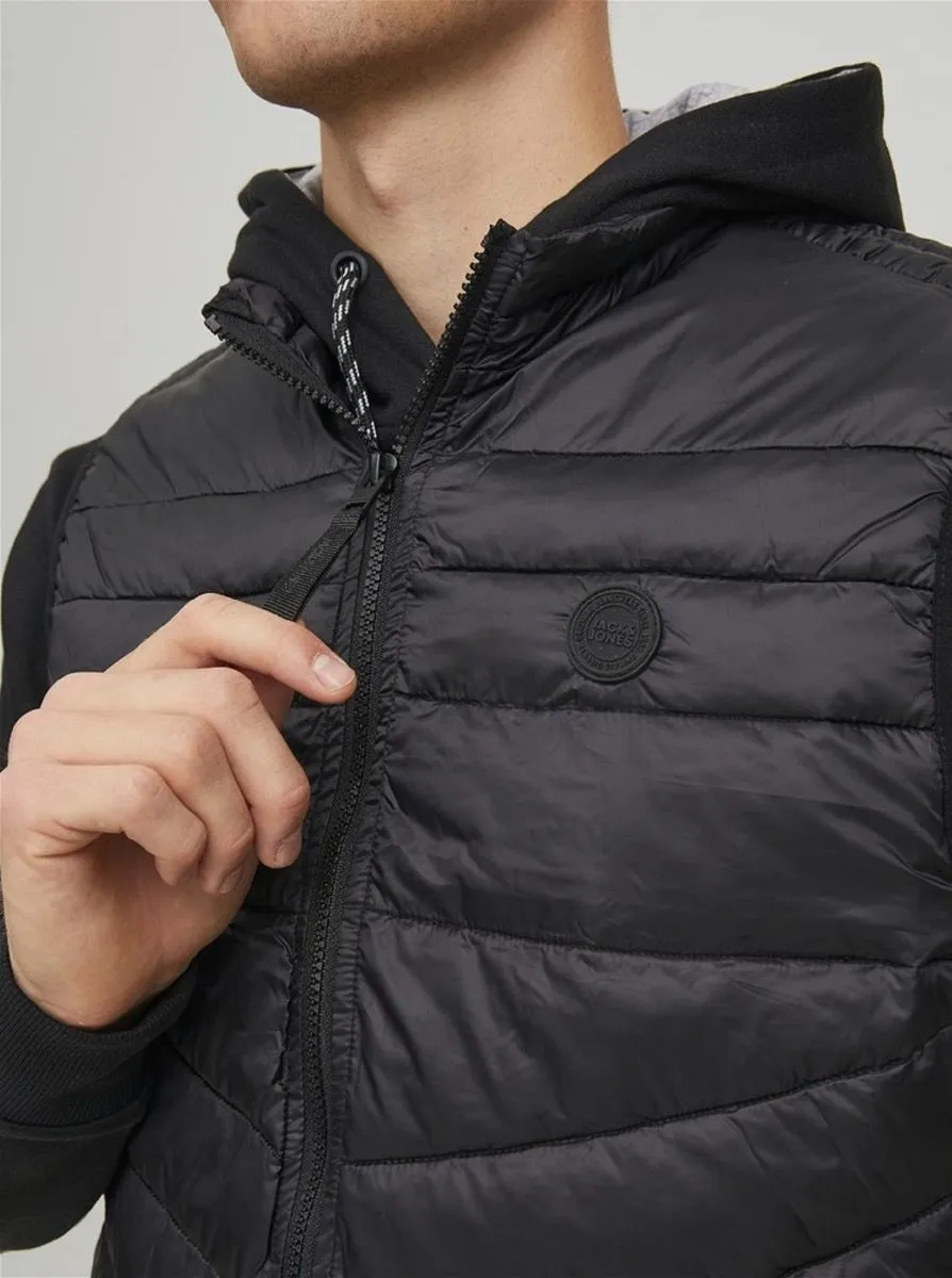 Jack & Jones Hero Black Puffer Bodywarmer Gilet