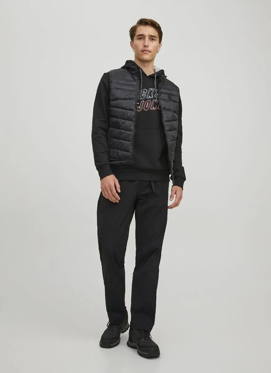 Jack & Jones Hero Black Puffer Bodywarmer Gilet