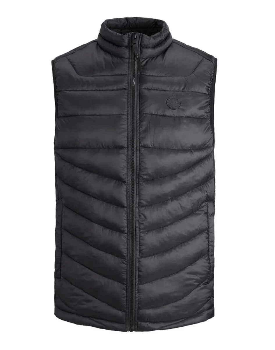 Jack & Jones Hero Black Puffer Bodywarmer Gilet