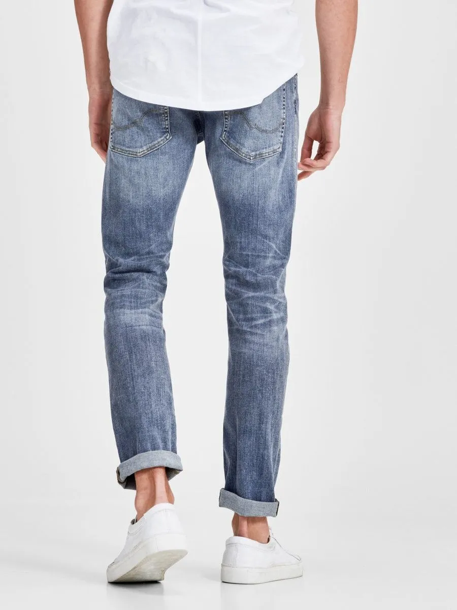 Jack & Jones Glenn Slim Denim Jeans in Blue Denim