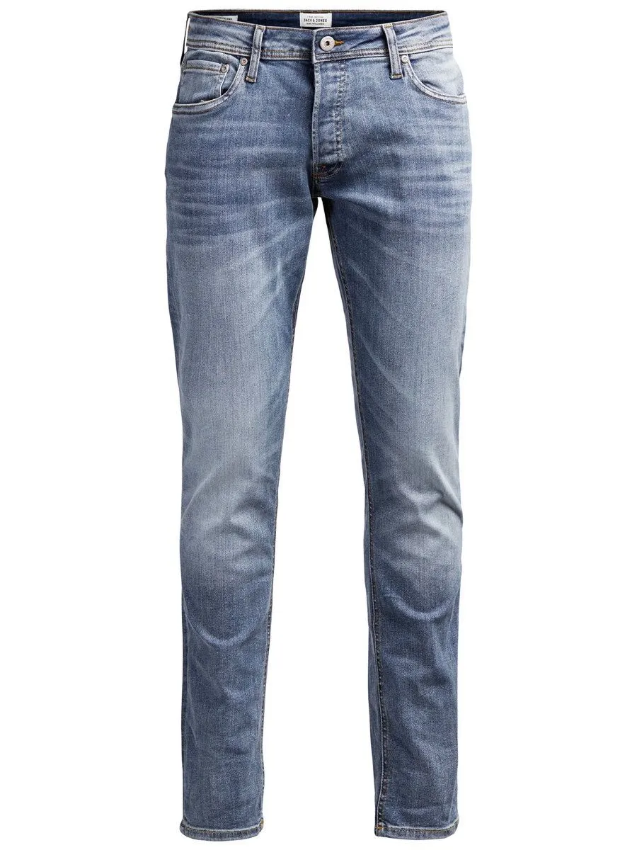 Jack & Jones Glenn Slim Denim Jeans in Blue Denim