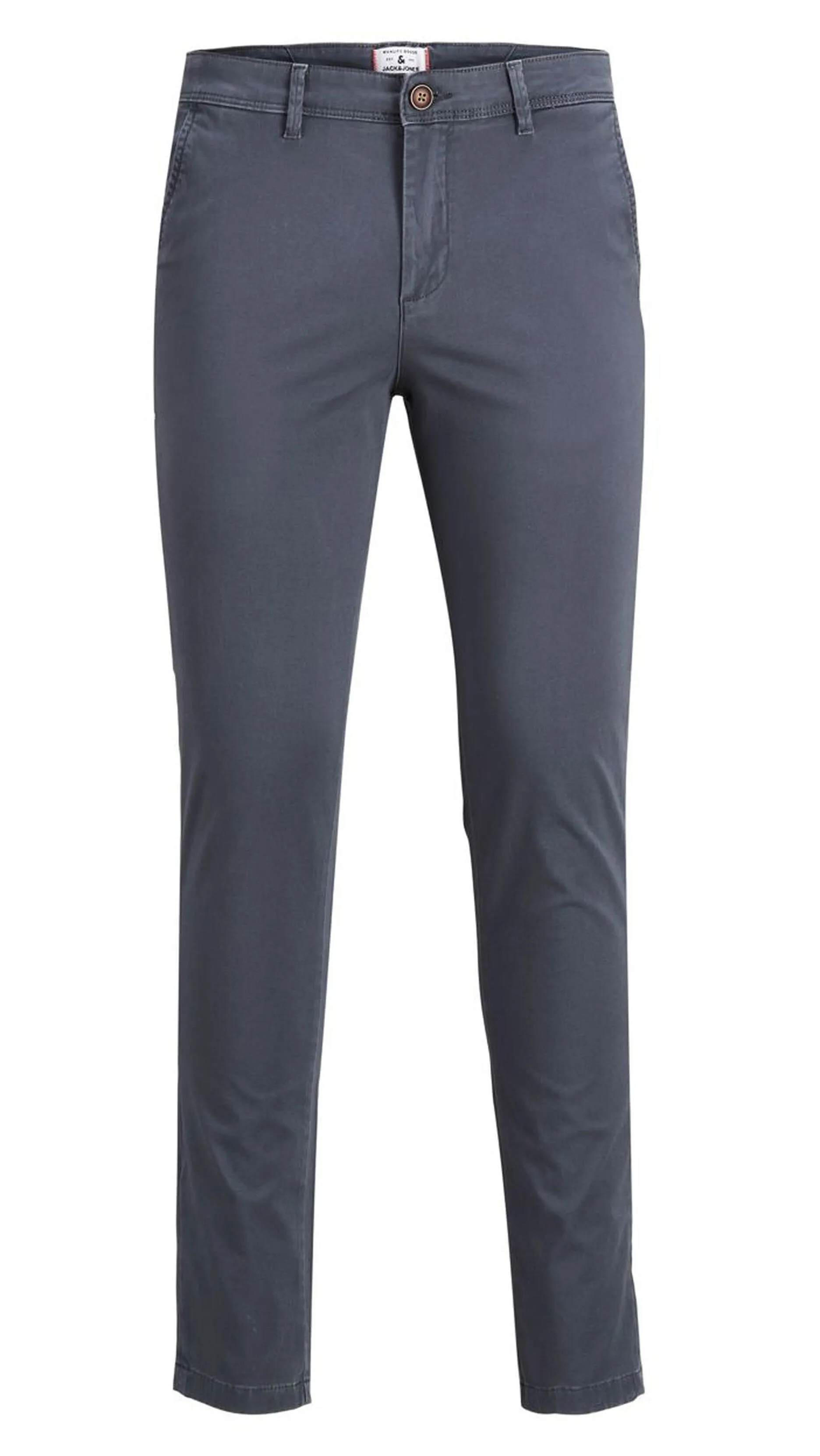 Jack & Jones Marco Bowie Slim Chinos in Asphalt