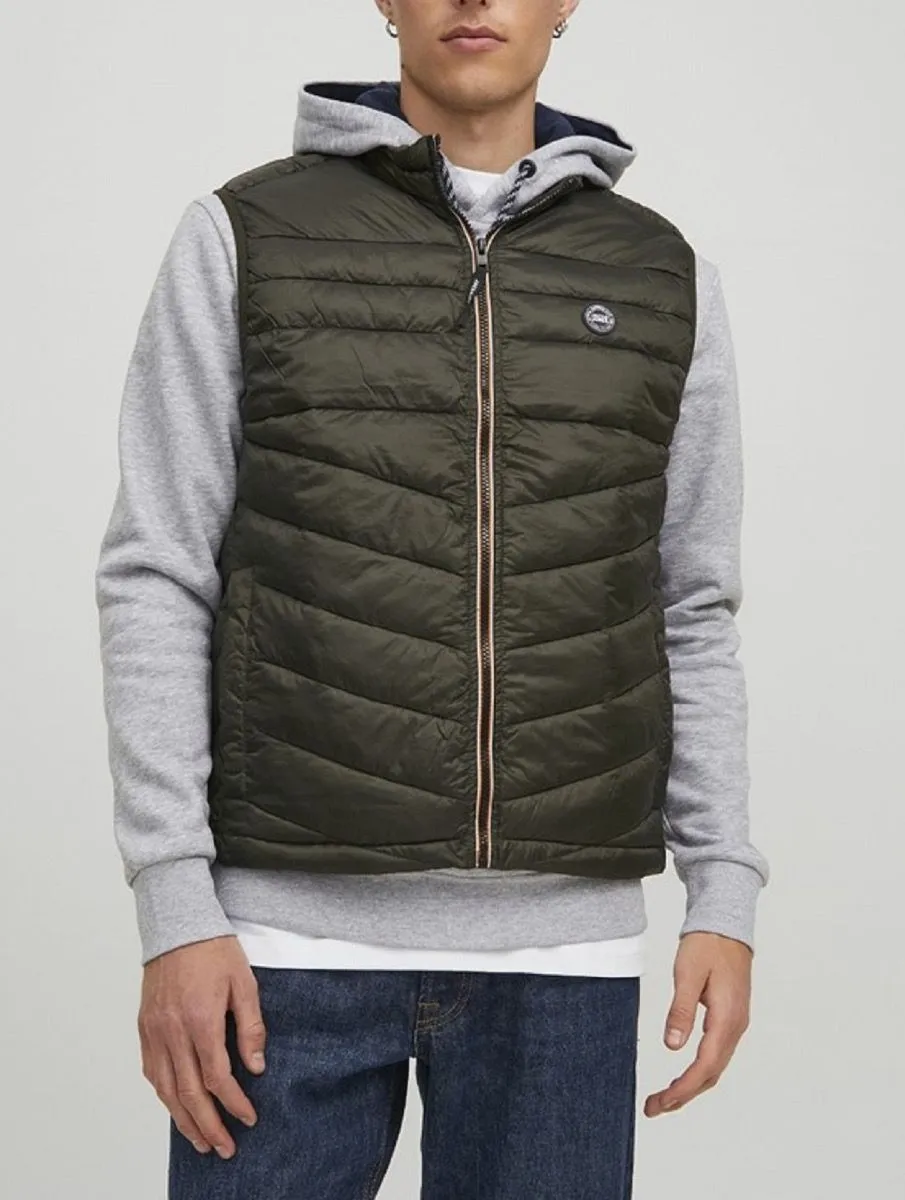 Jack and Jones Hero Puffer Bodywarmer Gilet Rosin