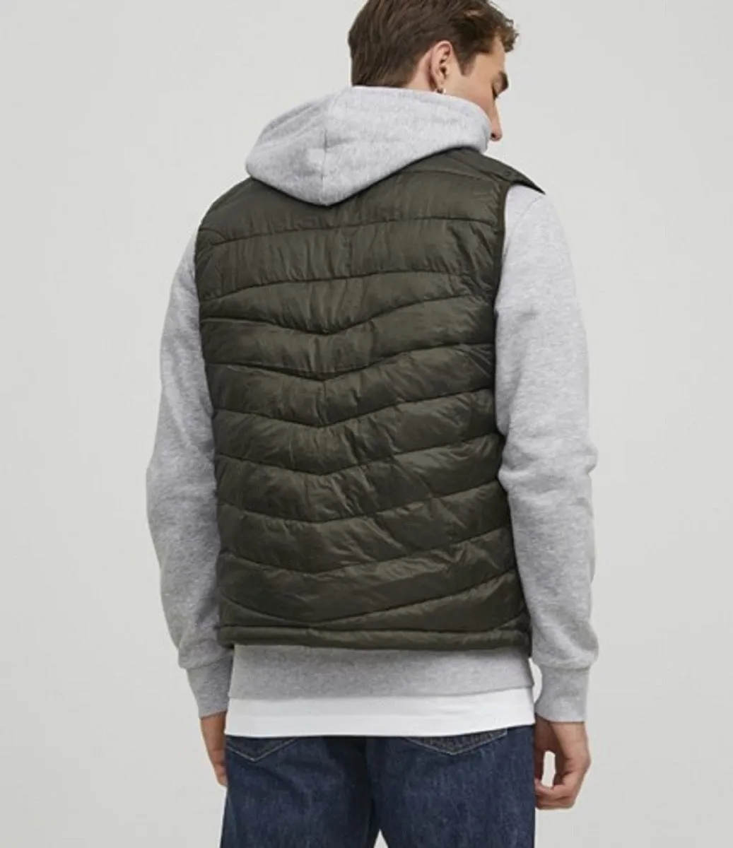 Jack and Jones Hero Puffer Bodywarmer Gilet Rosin