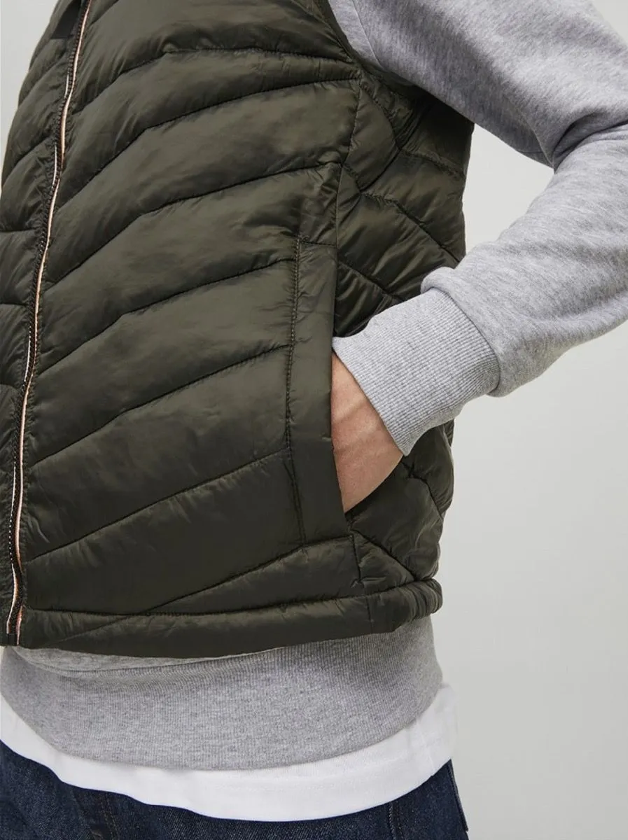 Jack and Jones Hero Puffer Bodywarmer Gilet Rosin