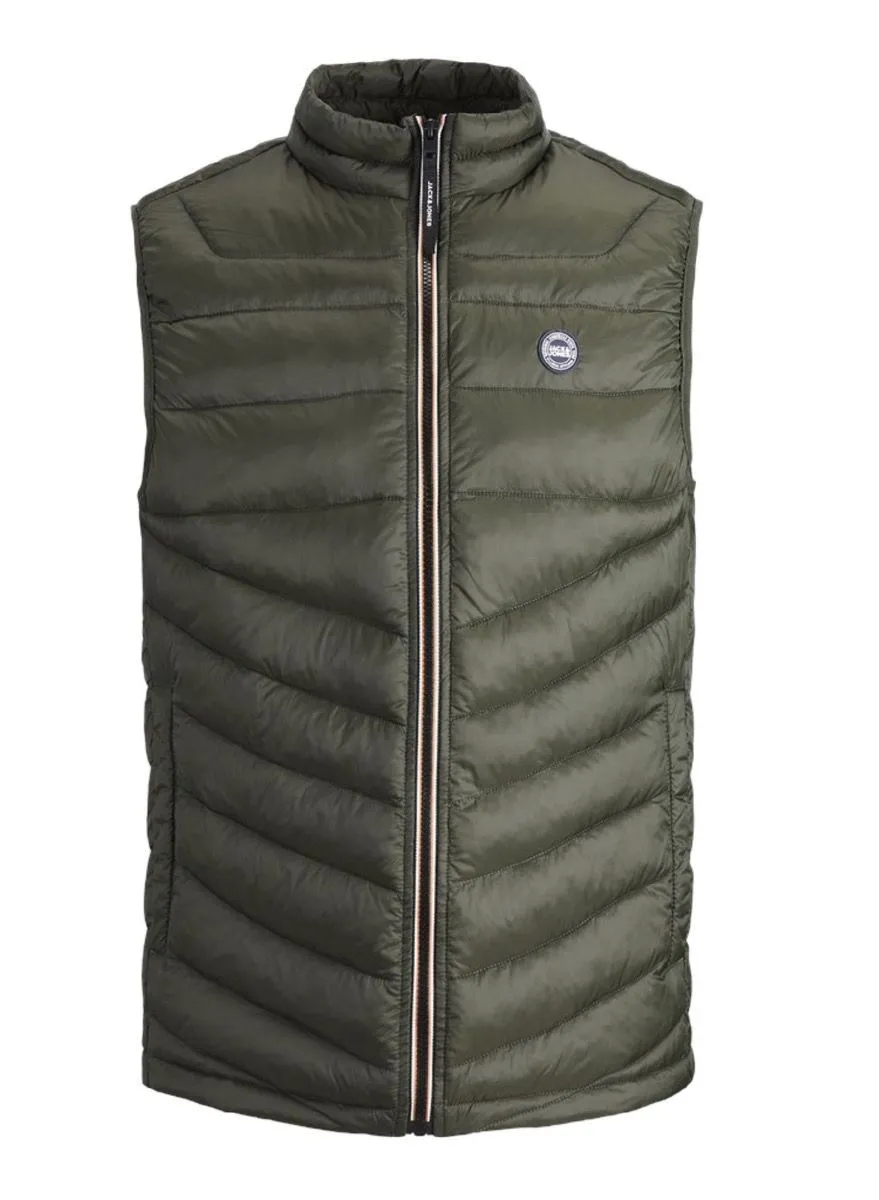 Jack and Jones Hero Puffer Bodywarmer Gilet Rosin