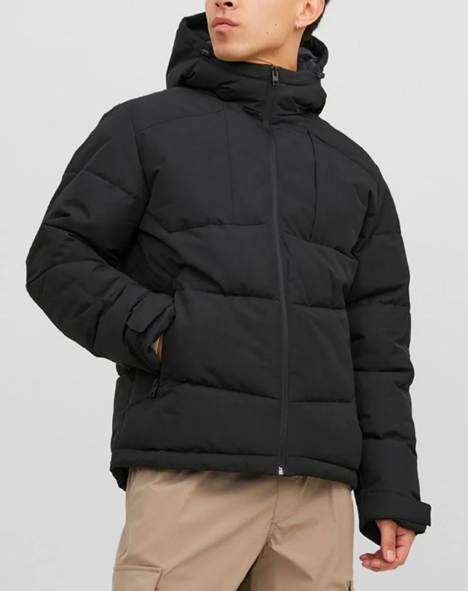 Jack and Jones Otis Puffer Hybrid Jacket Black