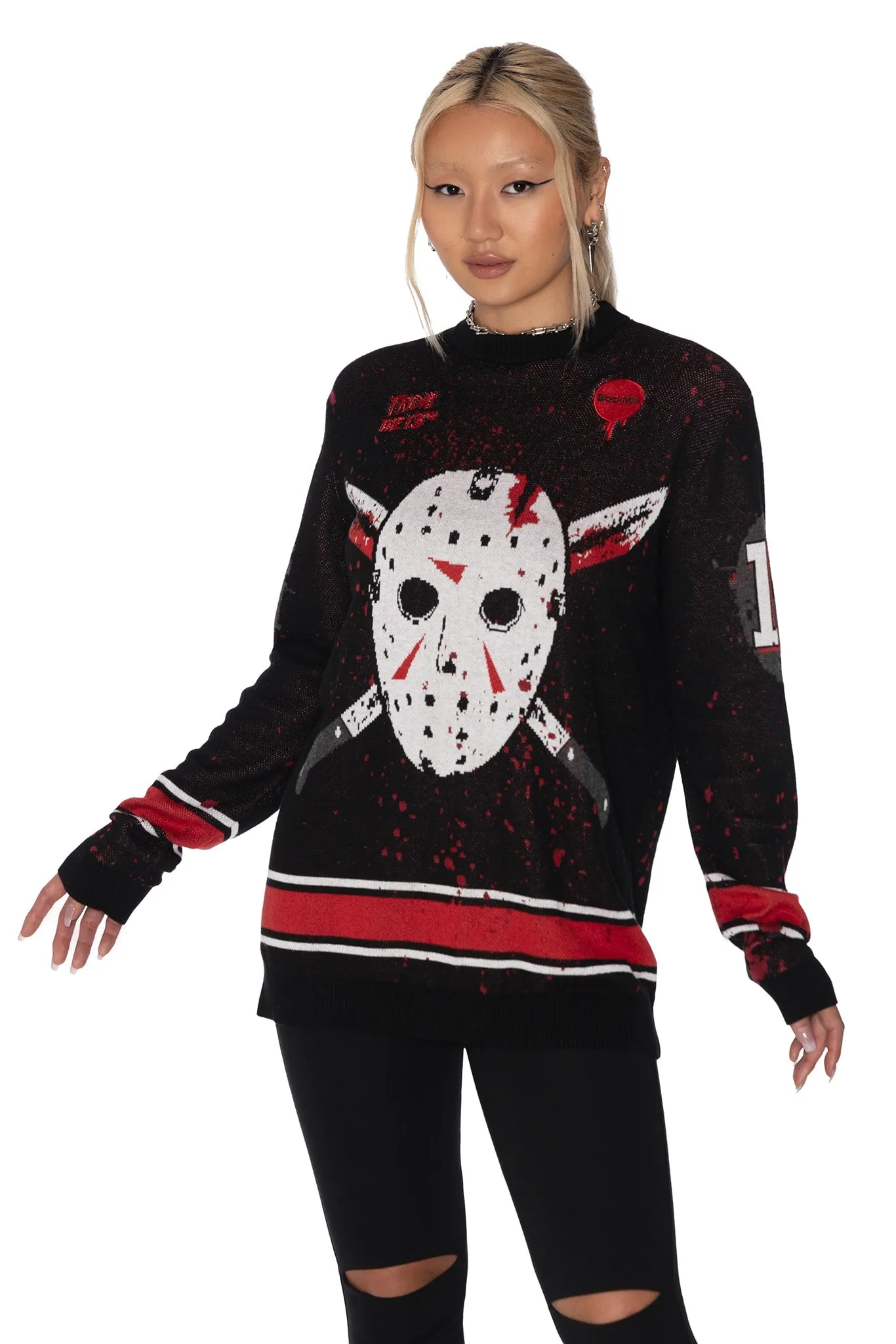 Jason Voorhees Knit Oversized Sweater