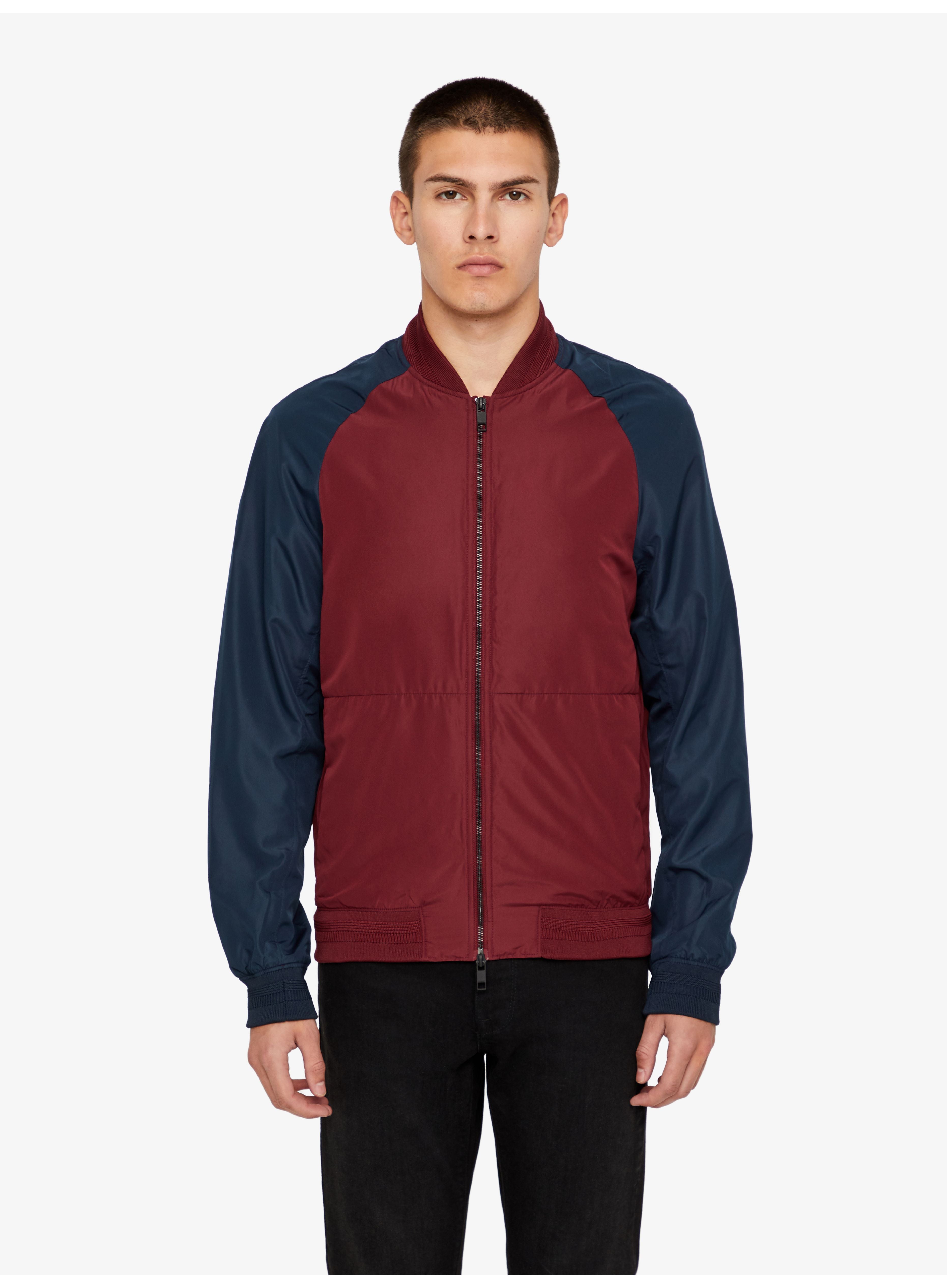 J.Lindeberg Men's Action Bomber Jacket in Zinfandel - Buy Now