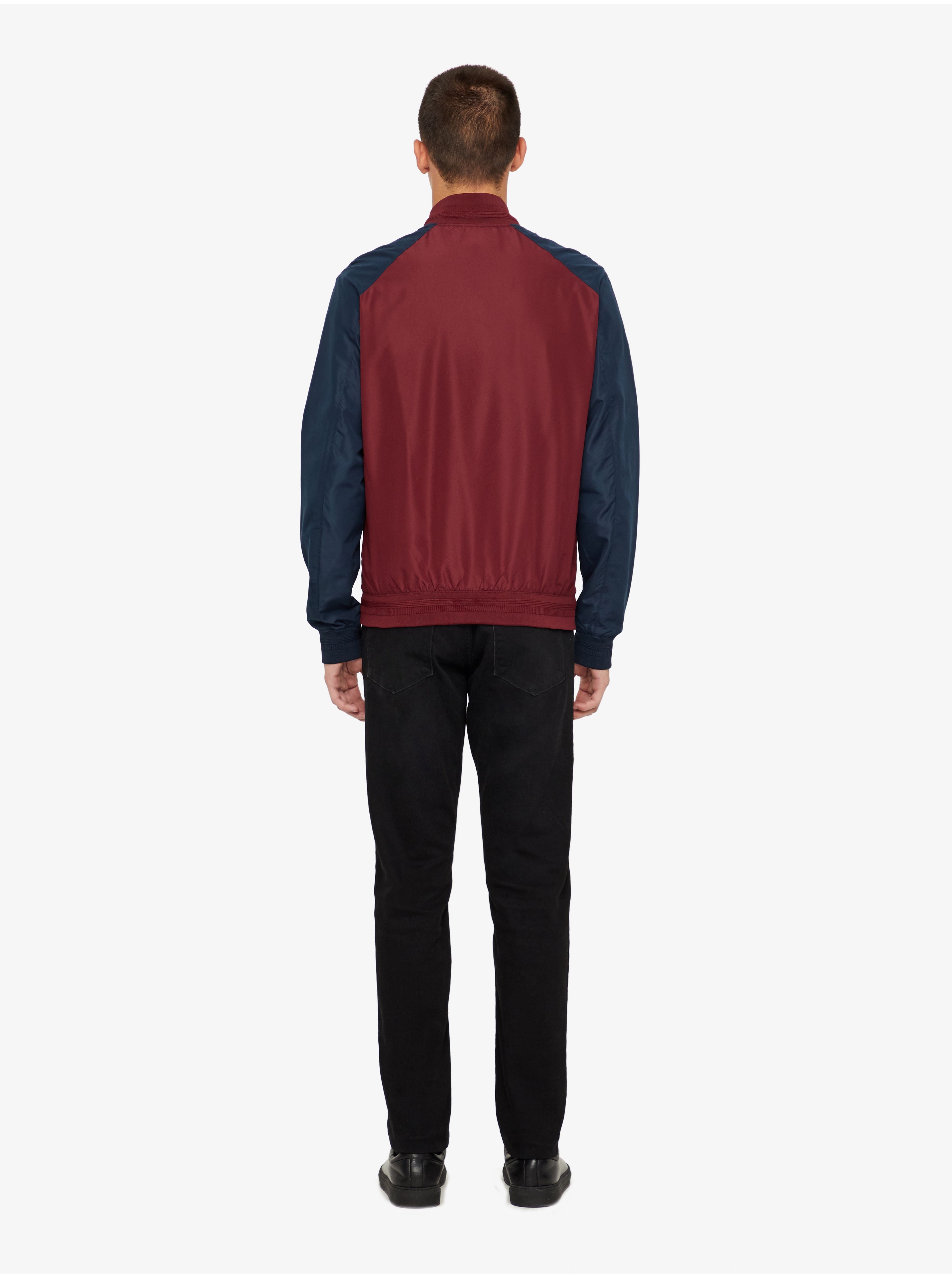 J.Lindeberg Men's Action Bomber Jacket in Zinfandel - Buy Now