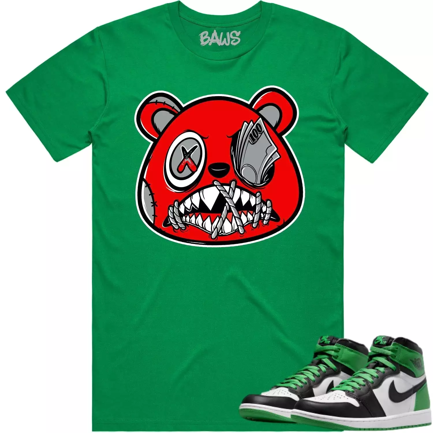 Jordan 1 Lucky Green 1s Shirt - ANGRY MONEY TALKS BAWS - Best Match