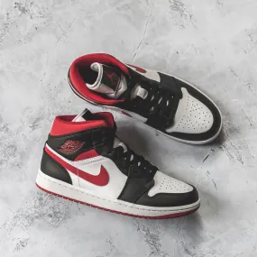 Air Jordan 1 Mid Gym Red Black White