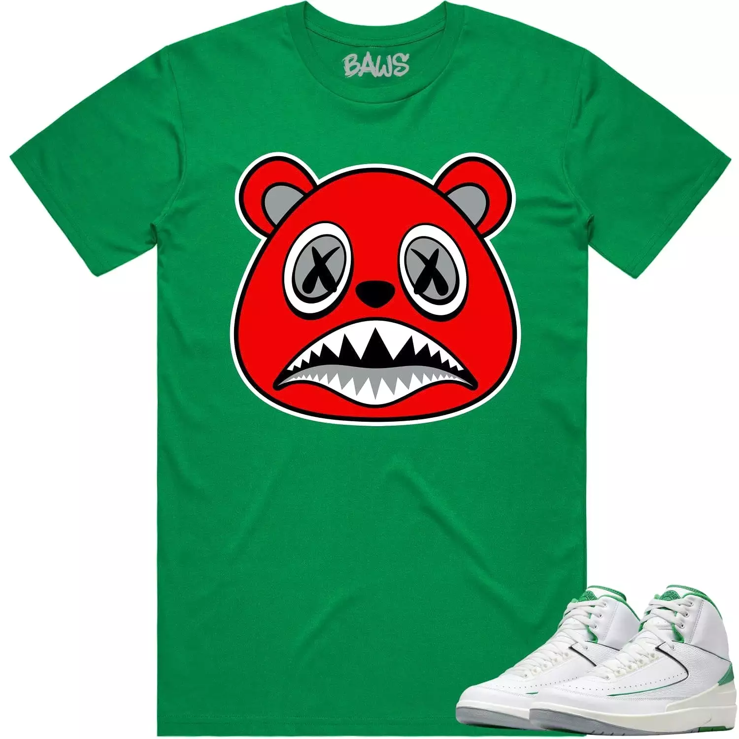 Jordan 2 Lucky Green 2s Shirt - ANGRY BAWS BEAR: The Ultimate Match!