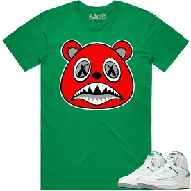 Jordan 2 Lucky Green 2s Shirt - ANGRY BAWS BEAR: The Ultimate Match!