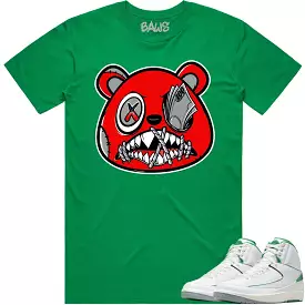 Jordan 2 Lucky Green 2s Shirt - ANGRY MONEY TALKS BAWS