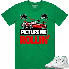 Jordan 2 Lucky Green Shirt - Red PMR