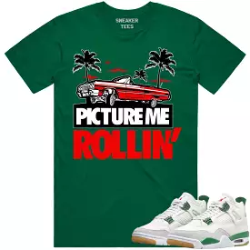 Jordan 4 Pine Green SB 4s Shirt - RED PMR