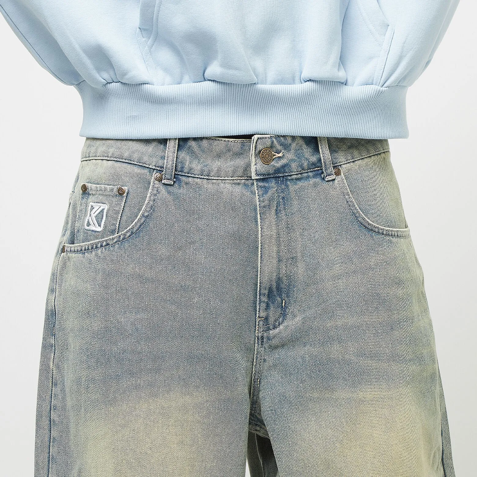 Karl Kani Original Gangsta Denim Baggy Jean Shorts