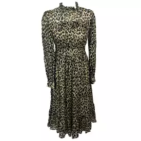 Kate Spade Leopard Print Maxi Dress - Silk, XXS