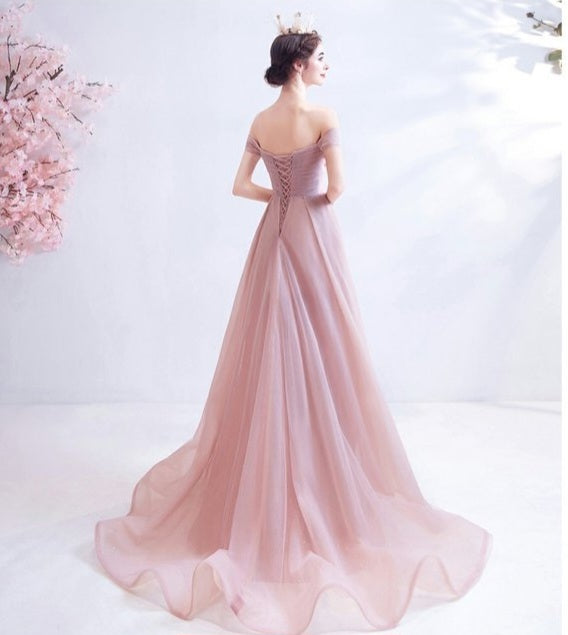 Kaylee Off Shoulder Gown - 2 colours available.