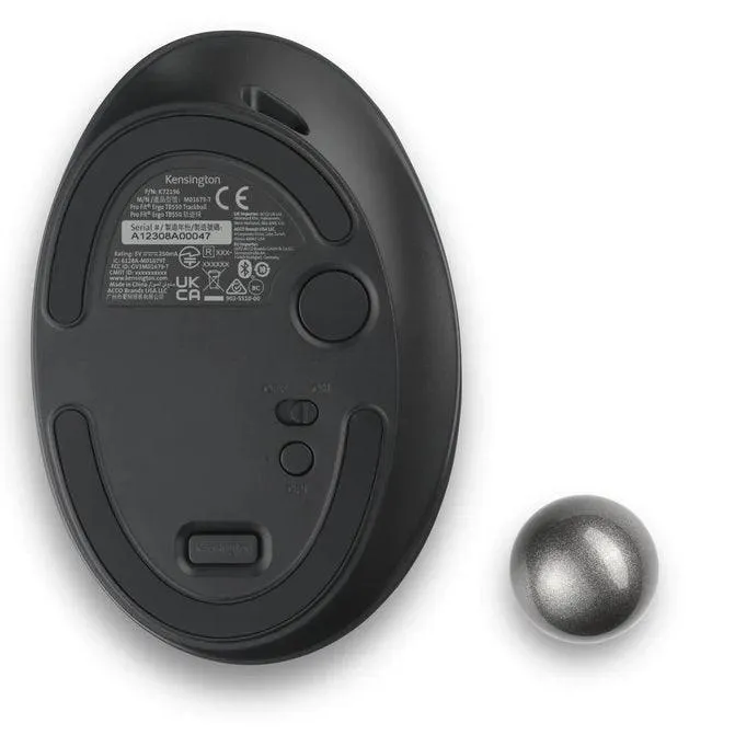 Kensington TB550 Ergonomic Wireless Bluetooth Trackball Mouse Pro Fit