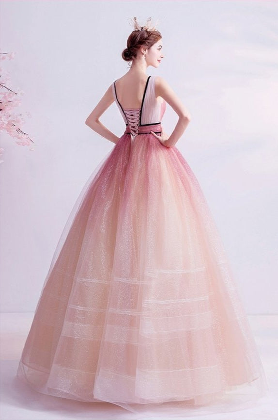 Kenzia Pink Ombre Gown, Sleeveless - Direct Result