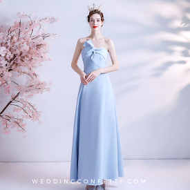 Kera Sky Blue Tube Gown - Shop Now!