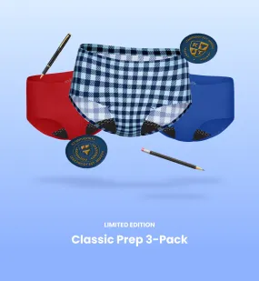 Kit Item Classic Prep UT 4-Pack Gumdrop Blueberry Blue Gingham Boyshort