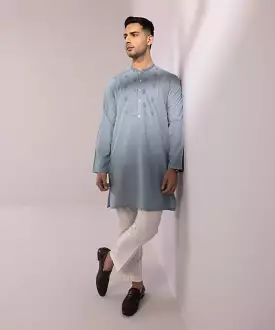 Kurta with Embroidered Wash & Wear Fabric