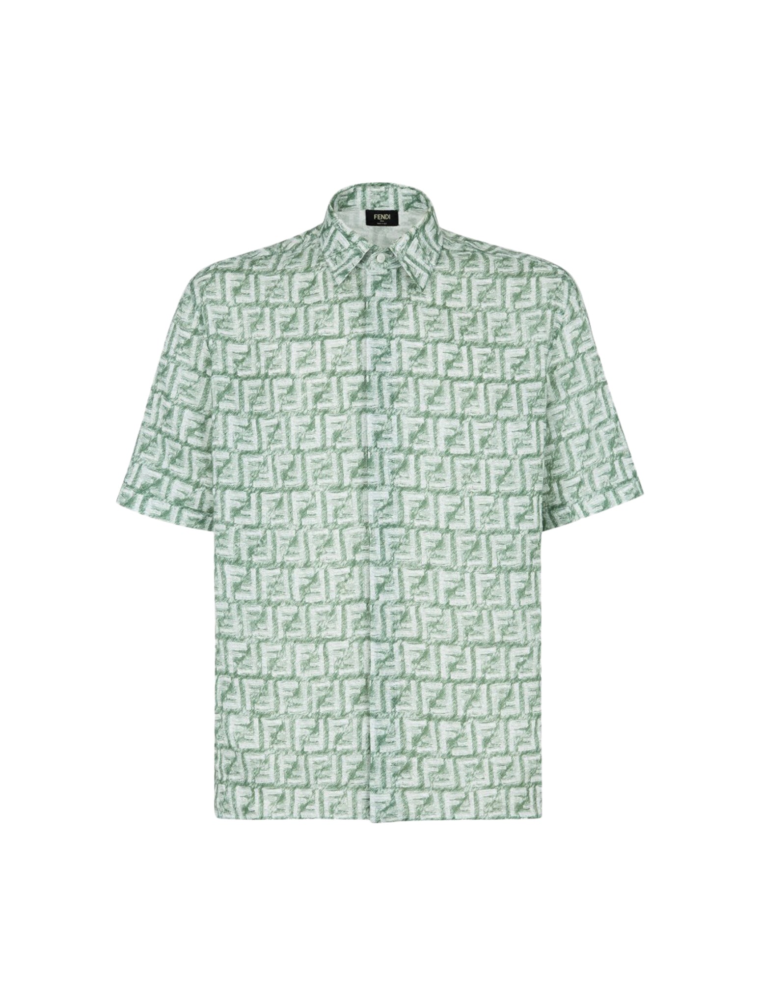 Labelled green linen shirt