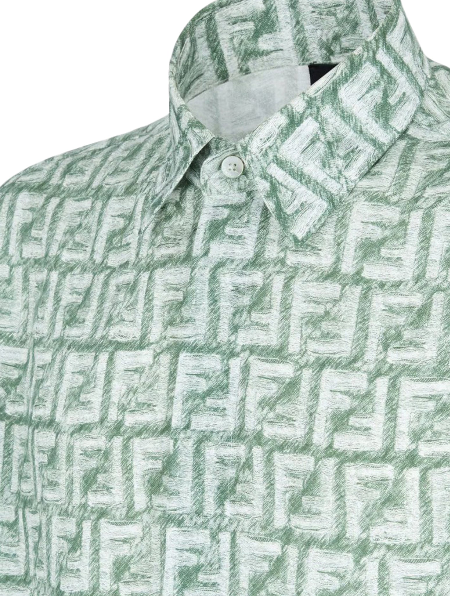 Labelled green linen shirt