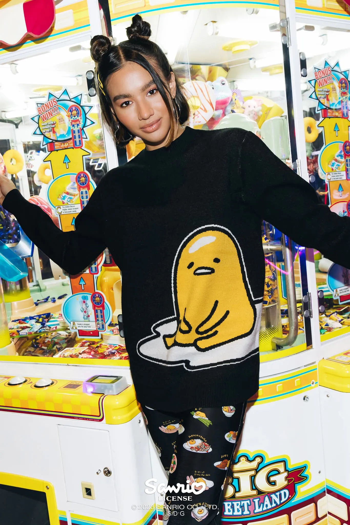 Lazy Gudetama Knit Sweater Oversized