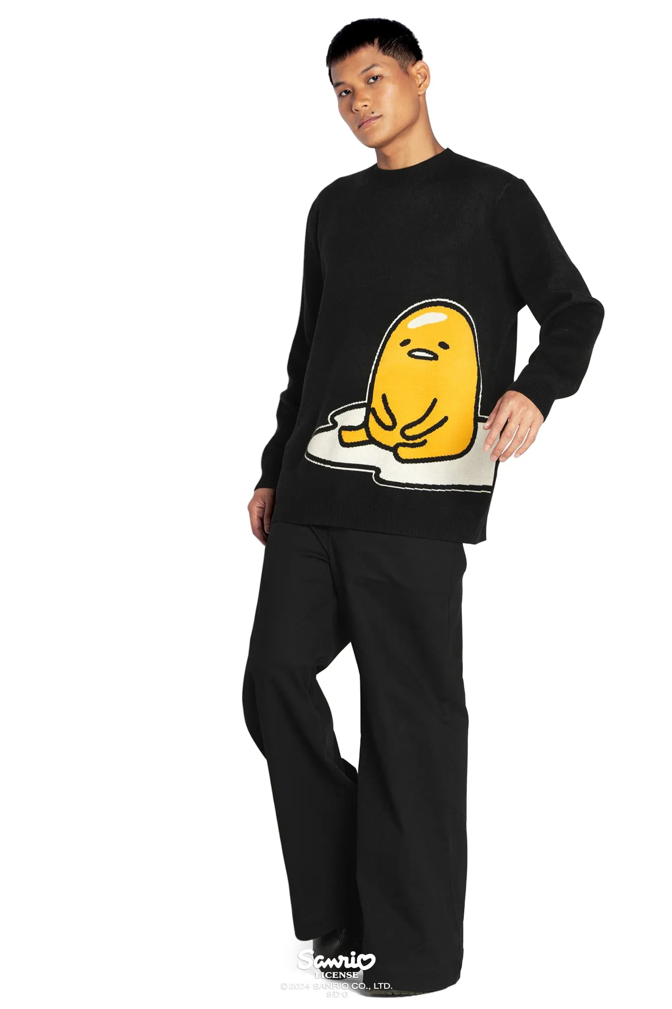 Lazy Gudetama Knit Sweater Oversized