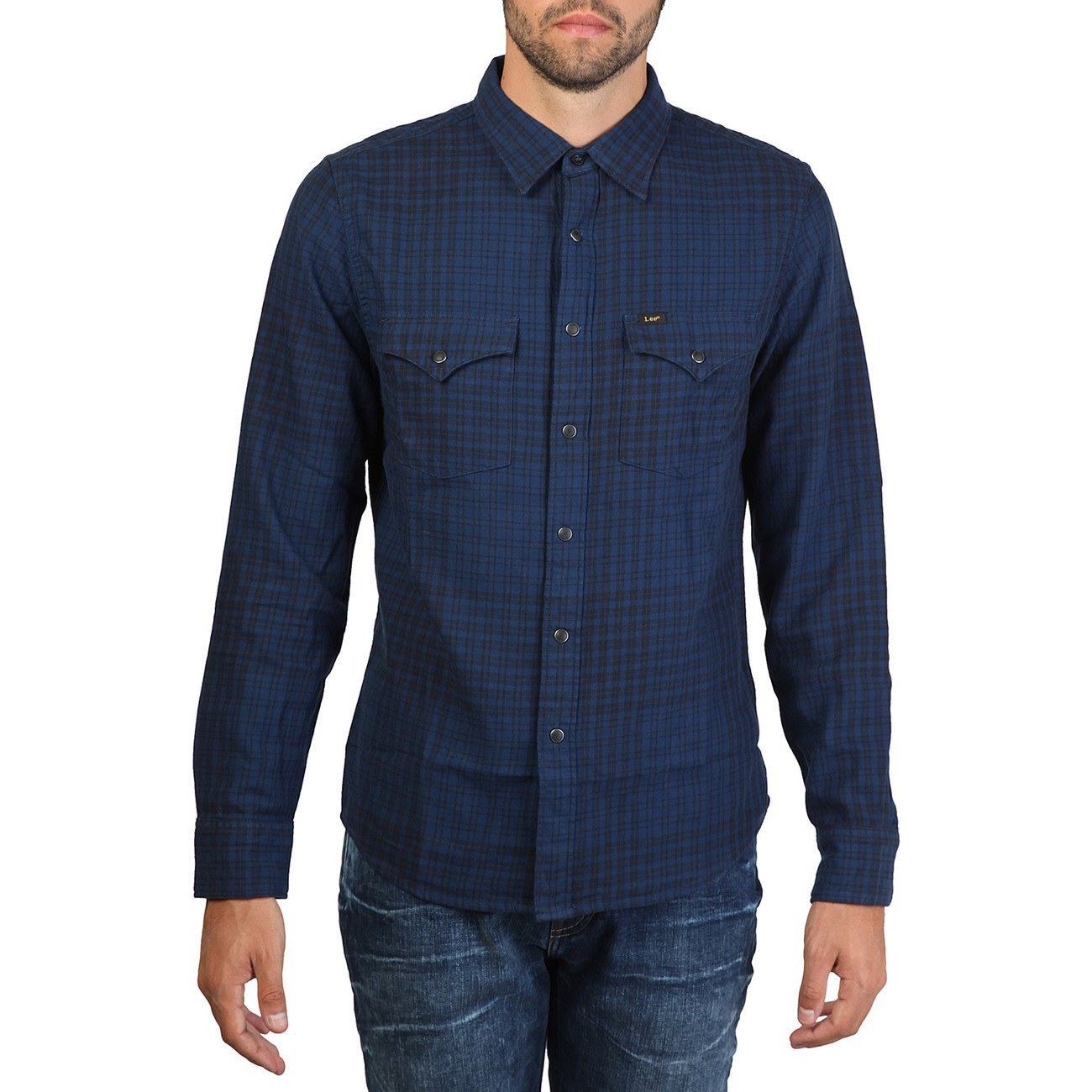 Lee Western Shirt Blue - Best Price & Free Shipping