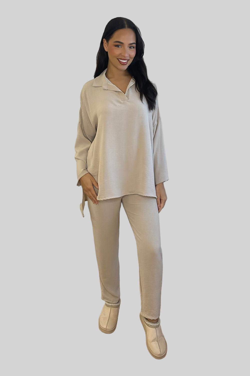 Leisure Set Shirt Blouse and Trousers