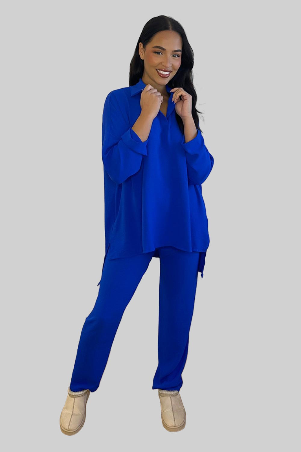 Leisure Set Shirt Blouse and Trousers