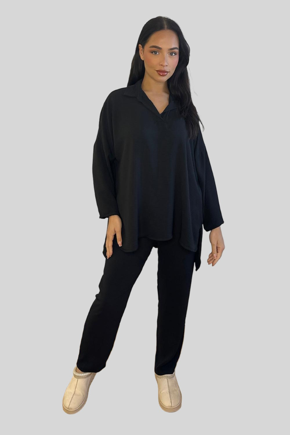 Leisure Set Shirt Blouse and Trousers