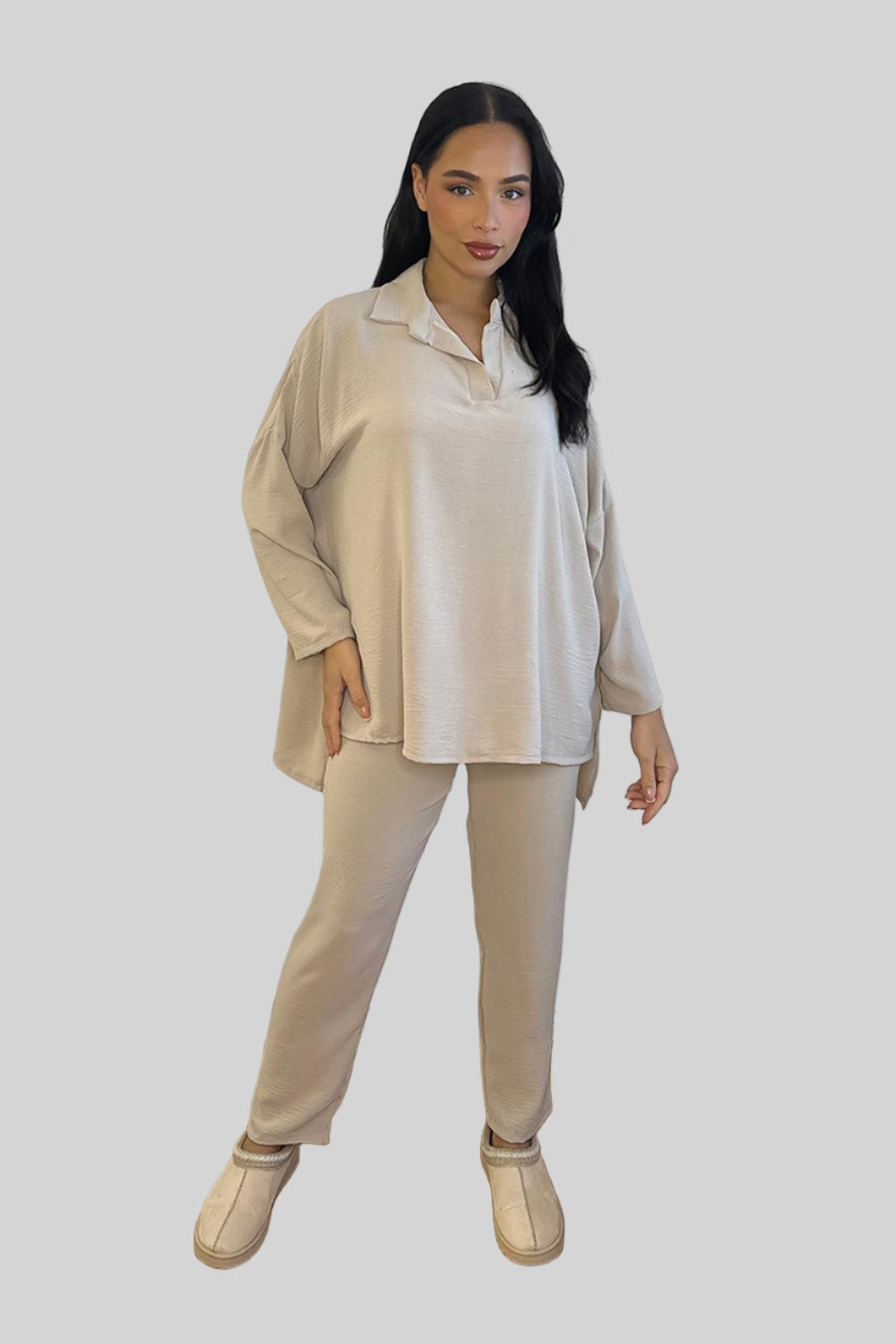 Leisure Set Shirt Blouse and Trousers