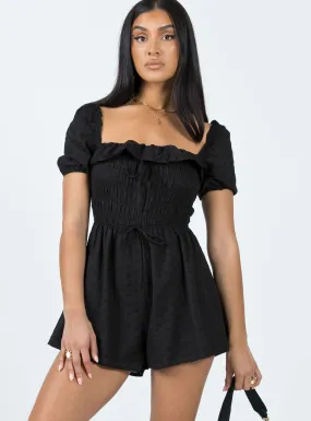 Leni Black Romper - Shop Now