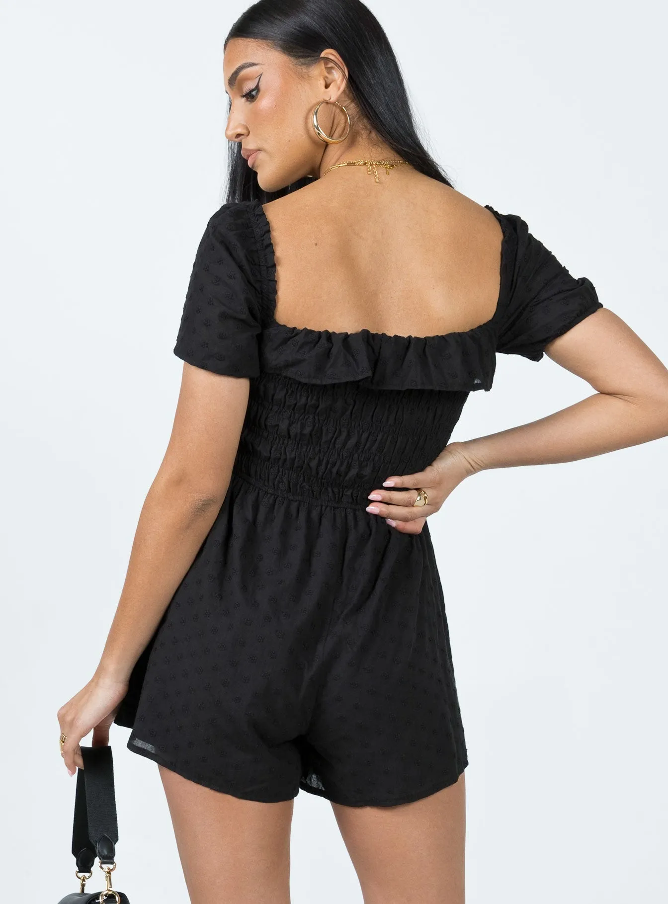 Leni Black Romper - Shop Now